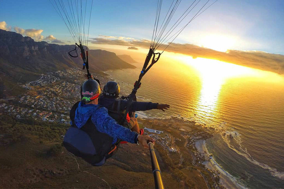 Paragliding Cape Town Sunset